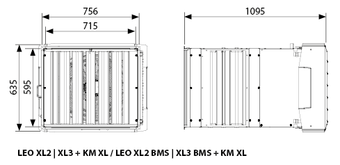 Wymiary LEO XL z KM XL